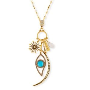 Sequin Celestial Charm Necklace